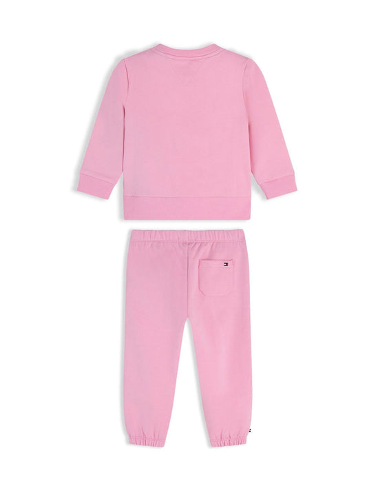 Tommy Hilfiger Pink Rope Logo Sweatshirt And Joggers Set image 2