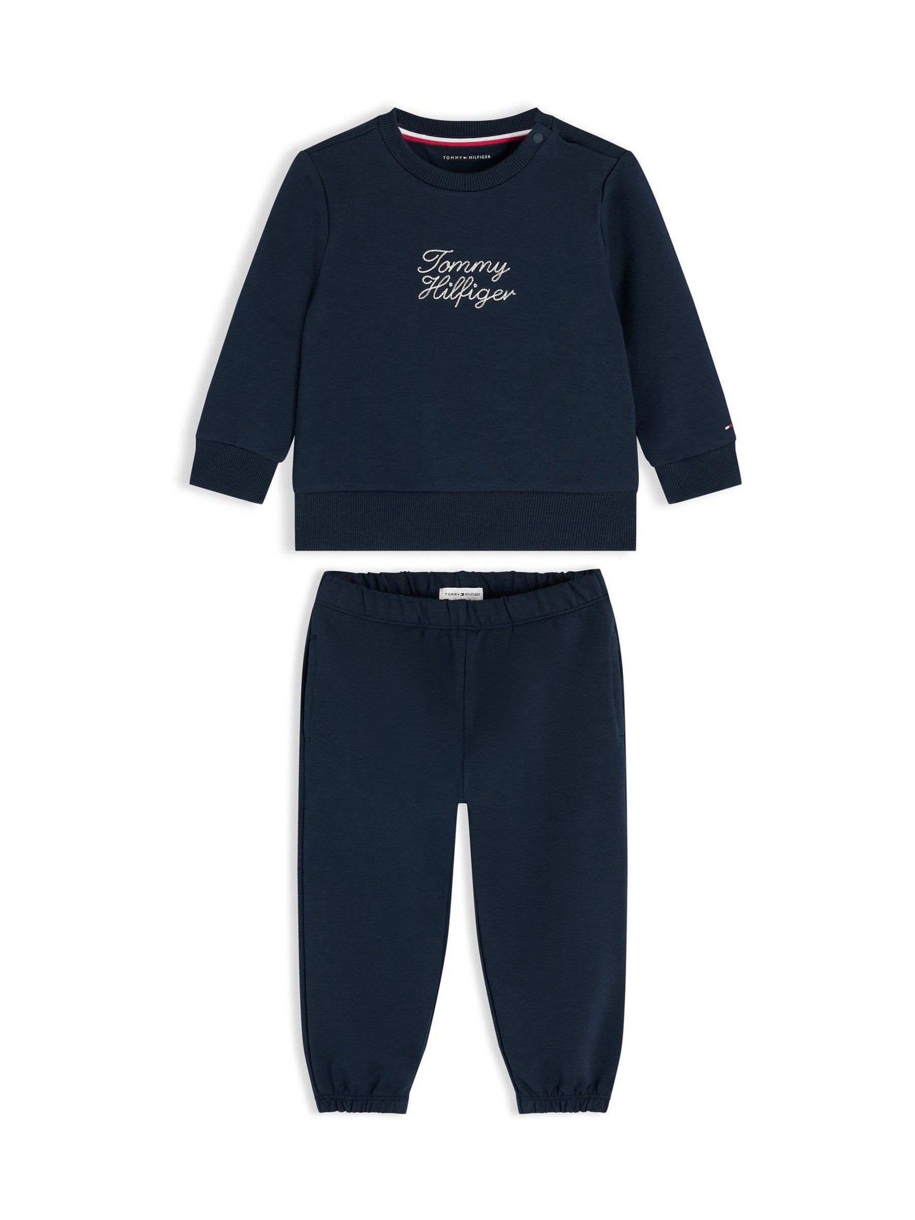 Tommy Hilfiger Blue Rope Logo Sweatshirt And Joggers Set image 1