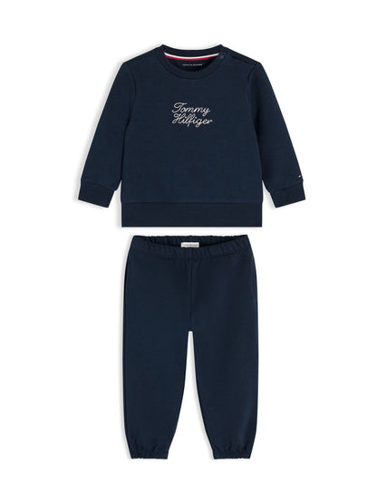 Tommy Hilfiger Blue Rope Logo Sweatshirt And Joggers Set image 1