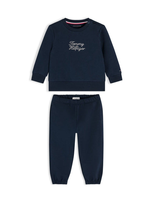 Dsiney Kidz - Tommy Hilfiger Blue Rope Logo Sweatshirt And Joggers Set image 1