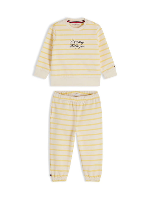 Dsiney Kidz - Tommy Hilfiger Yellow Rope Logo Sweatshirt And Joggers Set image 1