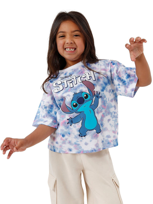 Dsiney Kidz - Character Purple Lilo & Stitch 100% Cotton T-Shirt image 1