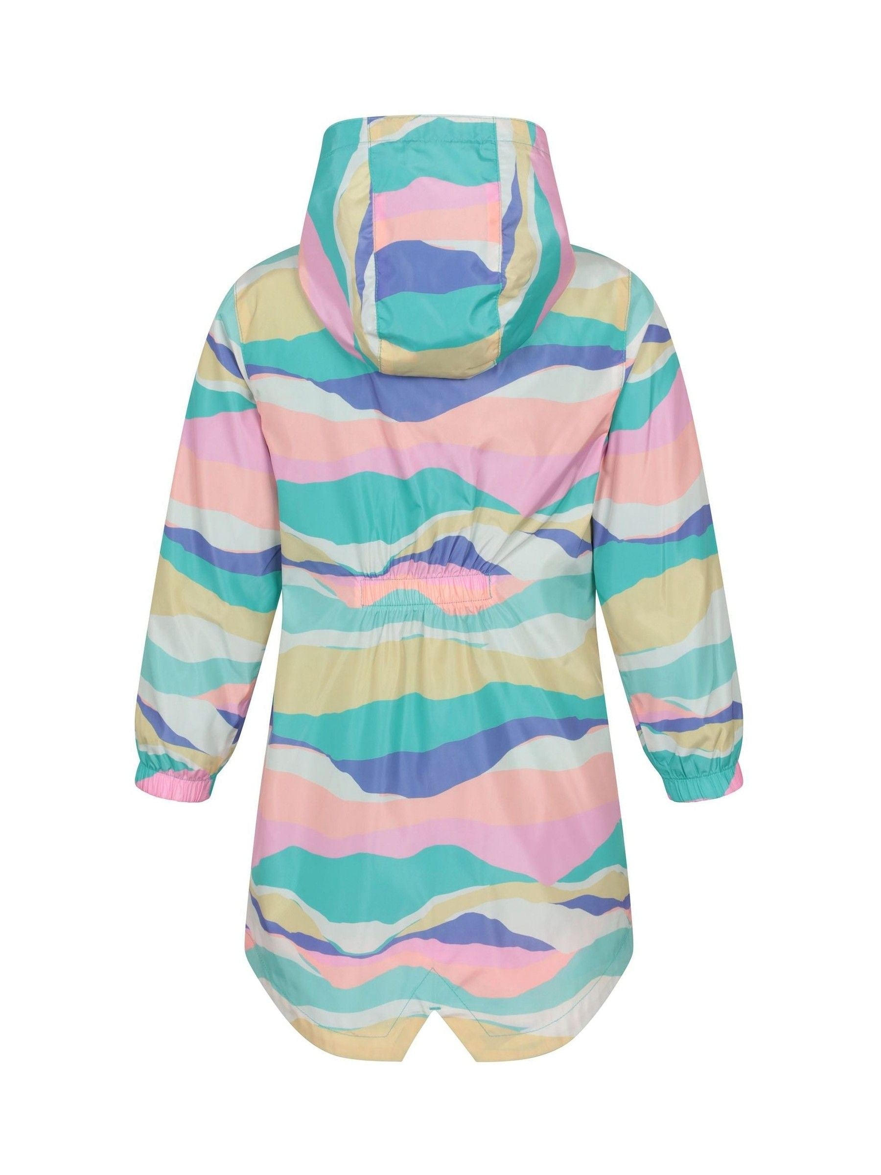 Dsiney Kidz - Mountain Warehouse Bright Pink Kids Flo Printed Water Resistant Jacket image 3