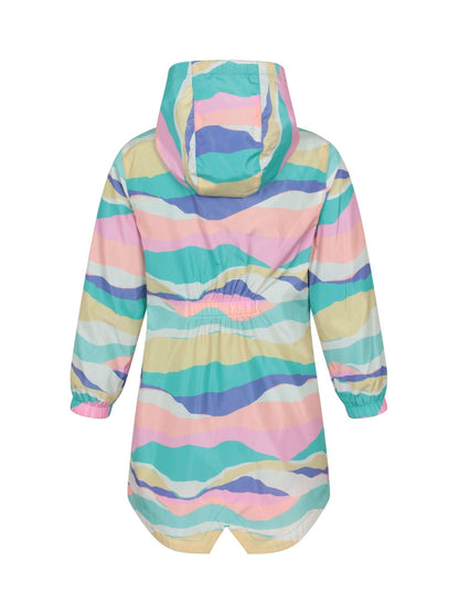 Dsiney Kidz - Mountain Warehouse Bright Pink Kids Flo Printed Water Resistant Jacket image 3
