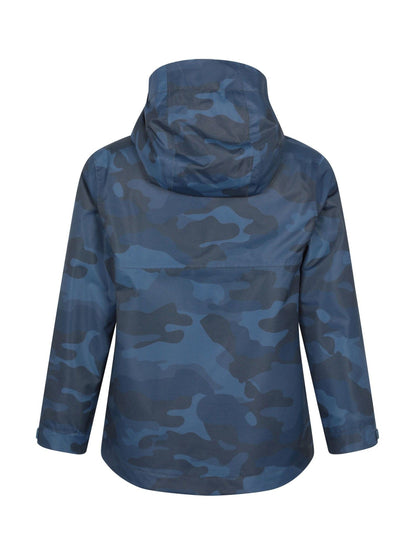 Dsiney Kidz - Mountain Warehouse Blue Ravine Kids Lightweight Printed Waterproof Jacket image 3