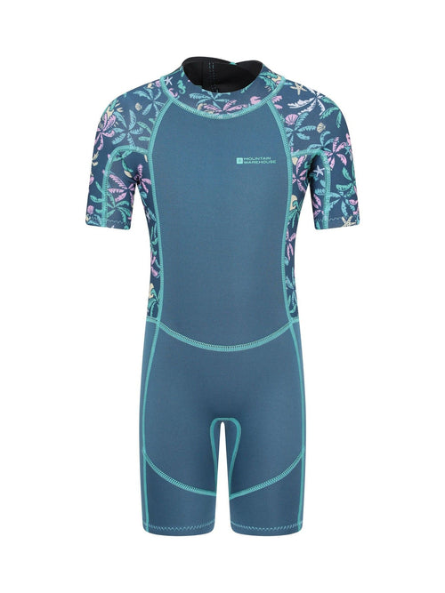 Dsiney Kidz - Mountain Warehouse Blue Printed Shorty Wetsuit image 1