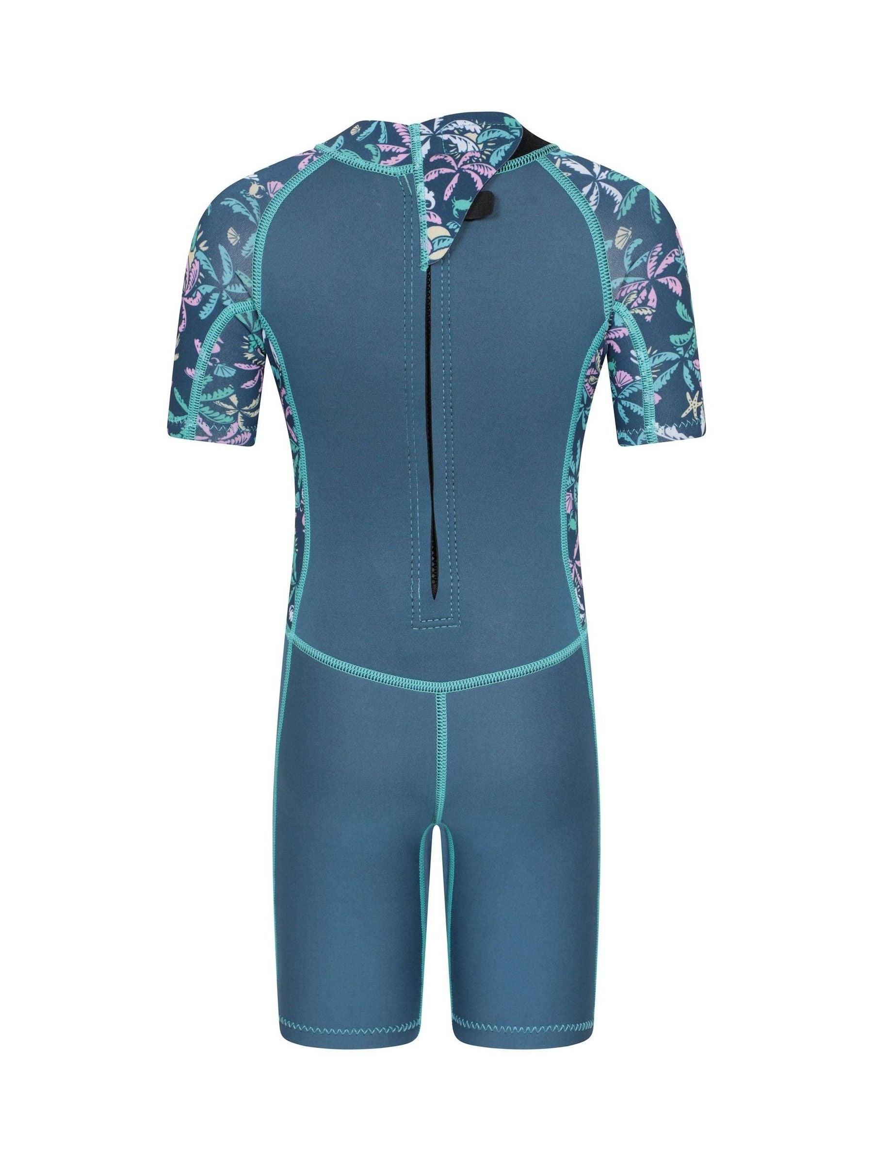 Mountain Warehouse Blue Printed Shorty Wetsuit image 3