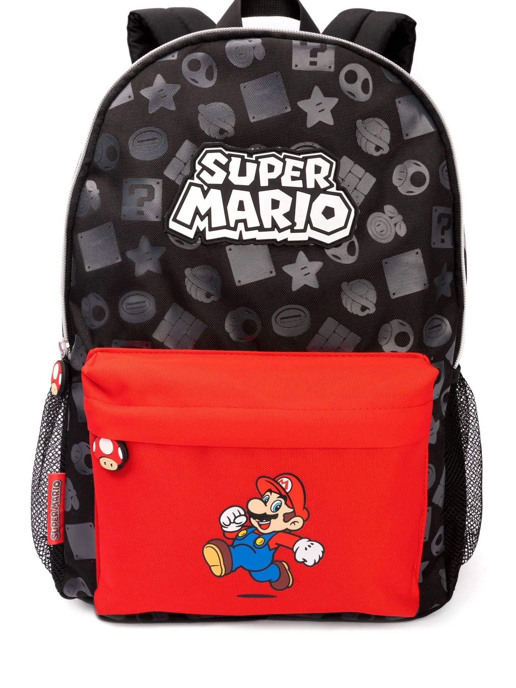 Vanilla Underground Black Super Mario All Over Print Backpack image 1