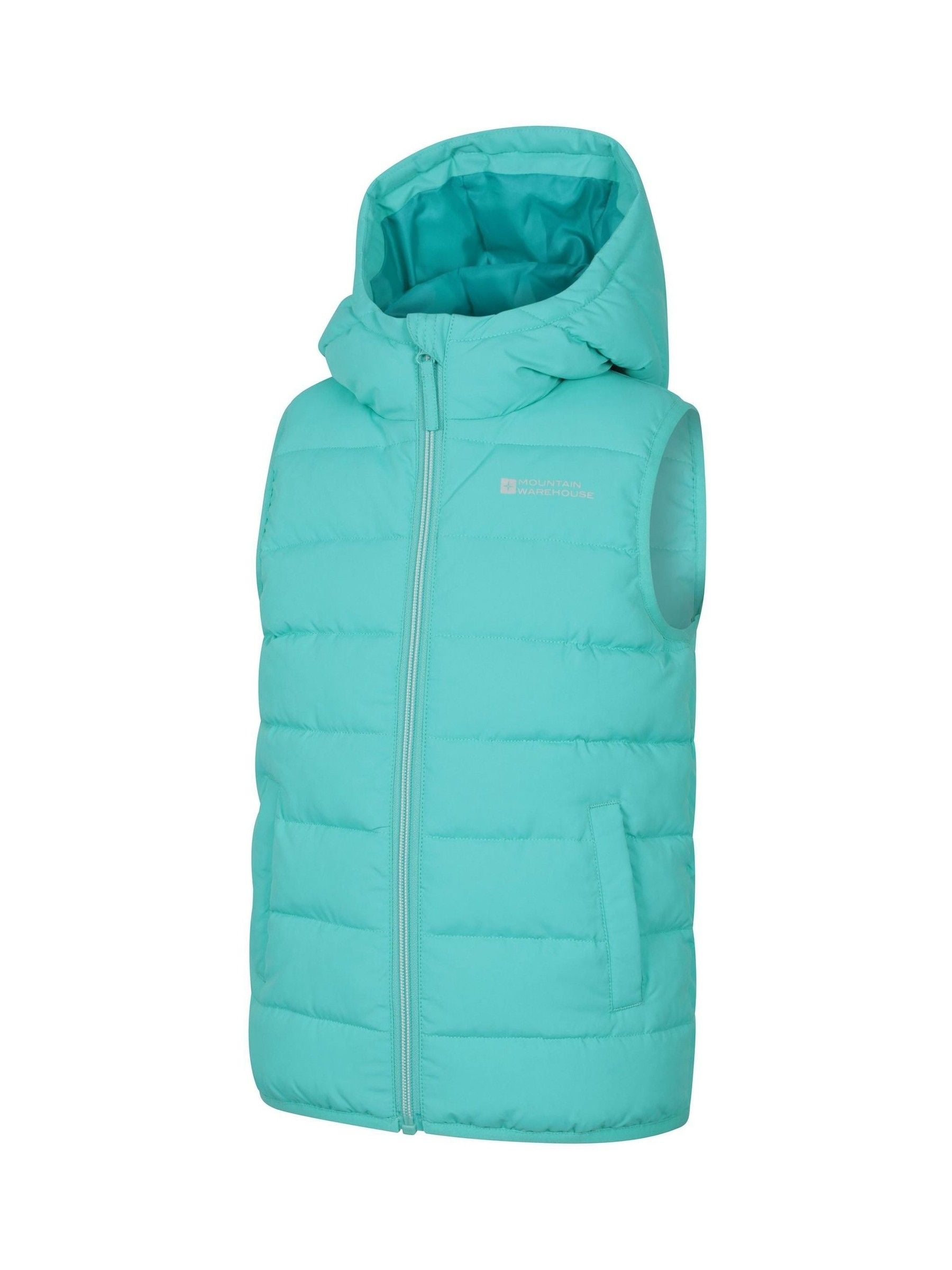 Dsiney Kidz - Mountain Warehouse Blue Rocko Kids Water Resistant Hooded Padded Jacket image 2