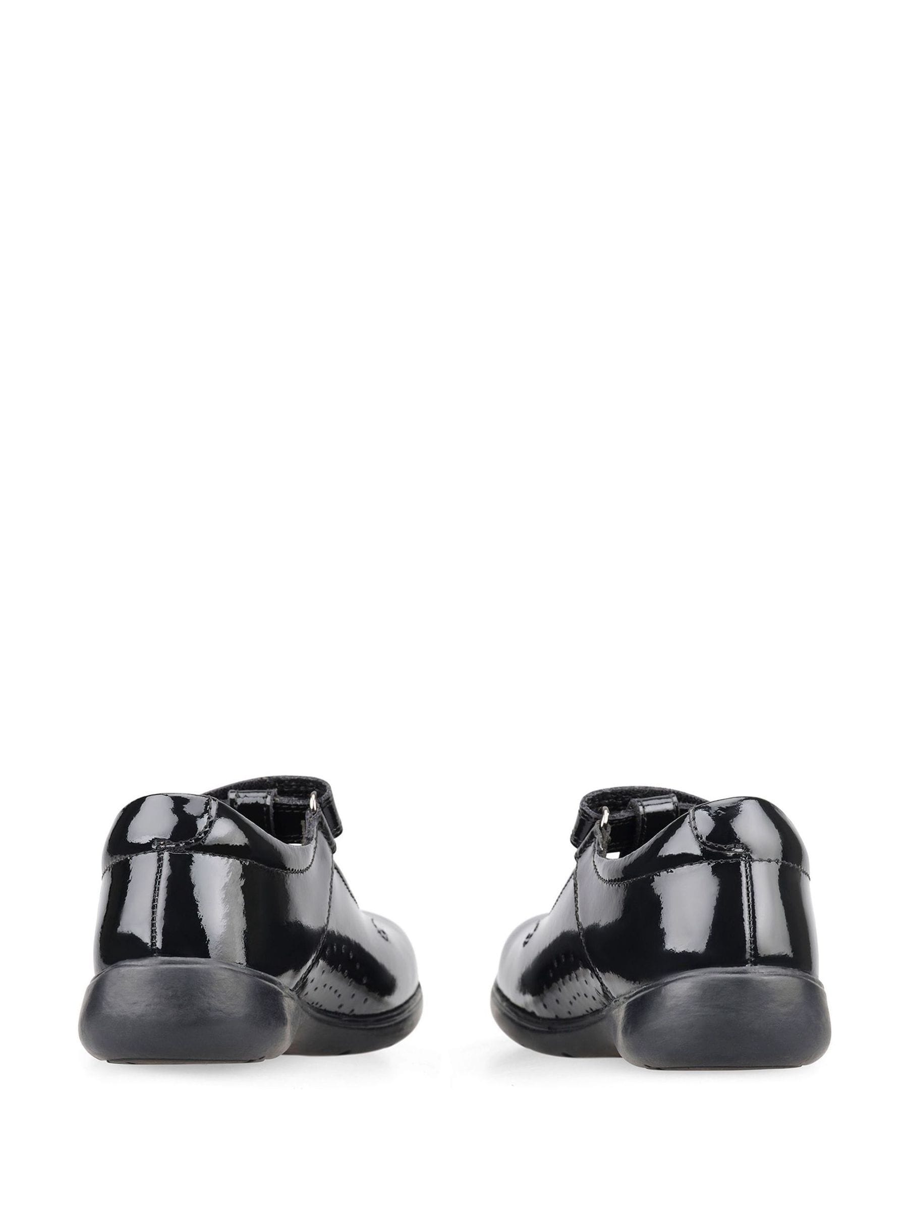 Start Rite Black Patent Standard Fit Star Jump T-Bar Leather School Shoes image 5