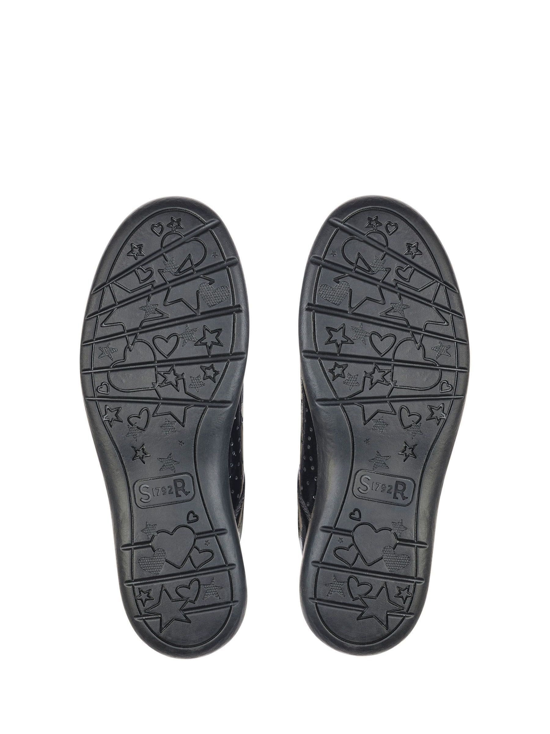 Start Rite Black Patent Standard Fit Star Jump T-Bar Leather School Shoes image 6