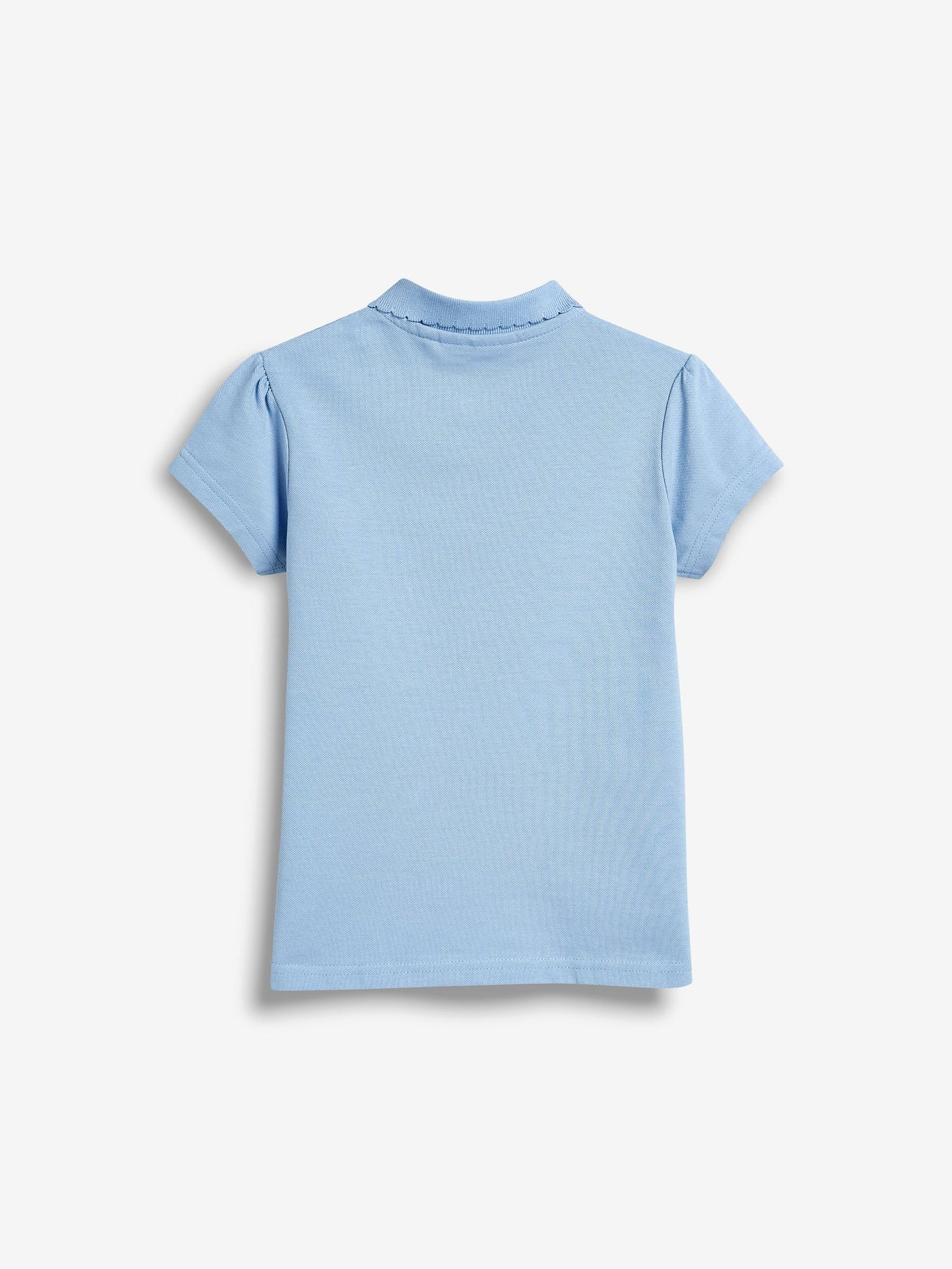 Dsiney Kidz - Blue Regular Fit Girls 2 Pack Cotton Short Sleeve Polo Shirts (3-16yrs) image 8