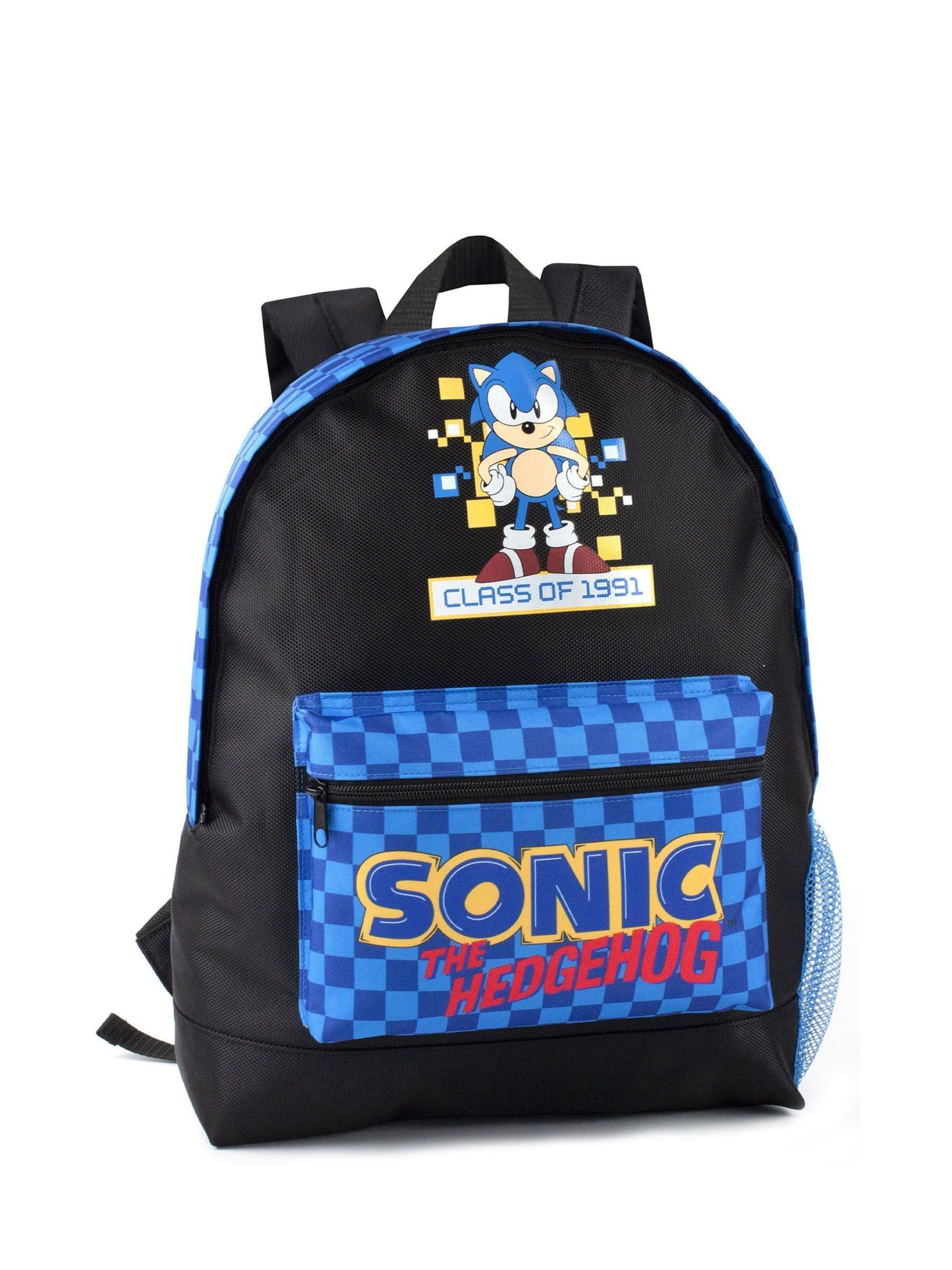 Vanilla Underground Black Sonic Sonic the Hedgehog Boys Checkerboard Pocket Backpack image 1