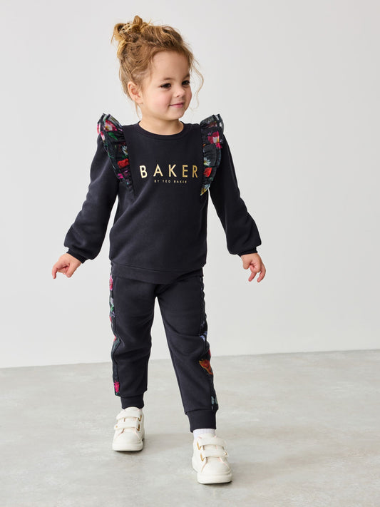 Baker by Ted Baker 2 Piece Frill Sweatshirt and Joggers Set image 1