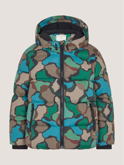 Dsiney Kidz - Monsoon Green Camo Print Puffer Jacket image 2