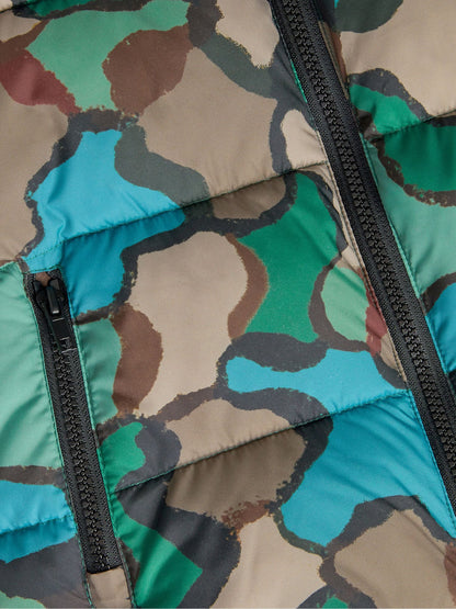 Dsiney Kidz - Monsoon Green Camo Print Puffer Jacket image 4