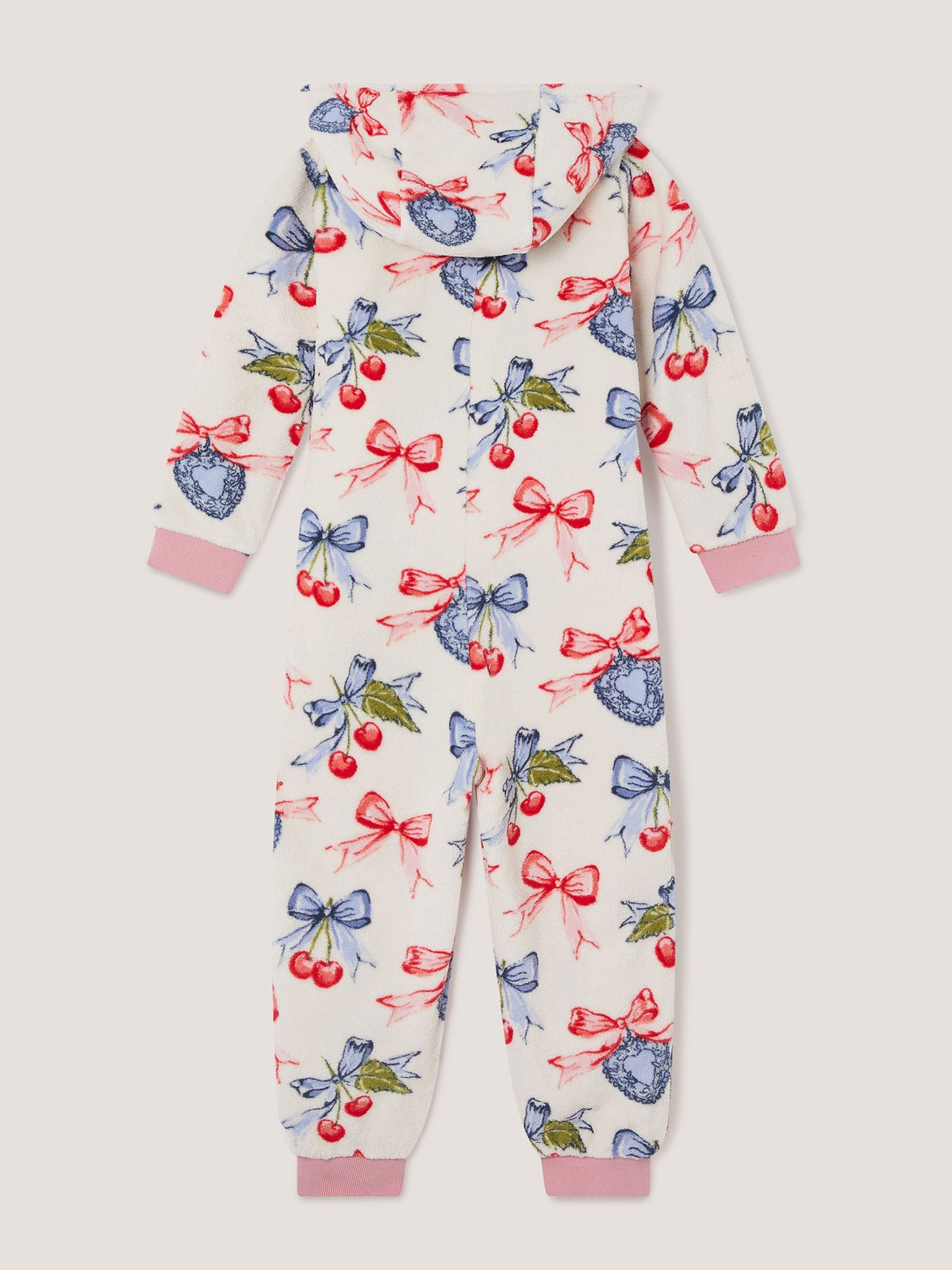Dsiney Kidz - Monsoon Cream Cherry Locket Print Onesie Fleece image 2