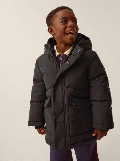 Dsiney Kidz - Monsoon Black Hooded Puffer Jacket image 1