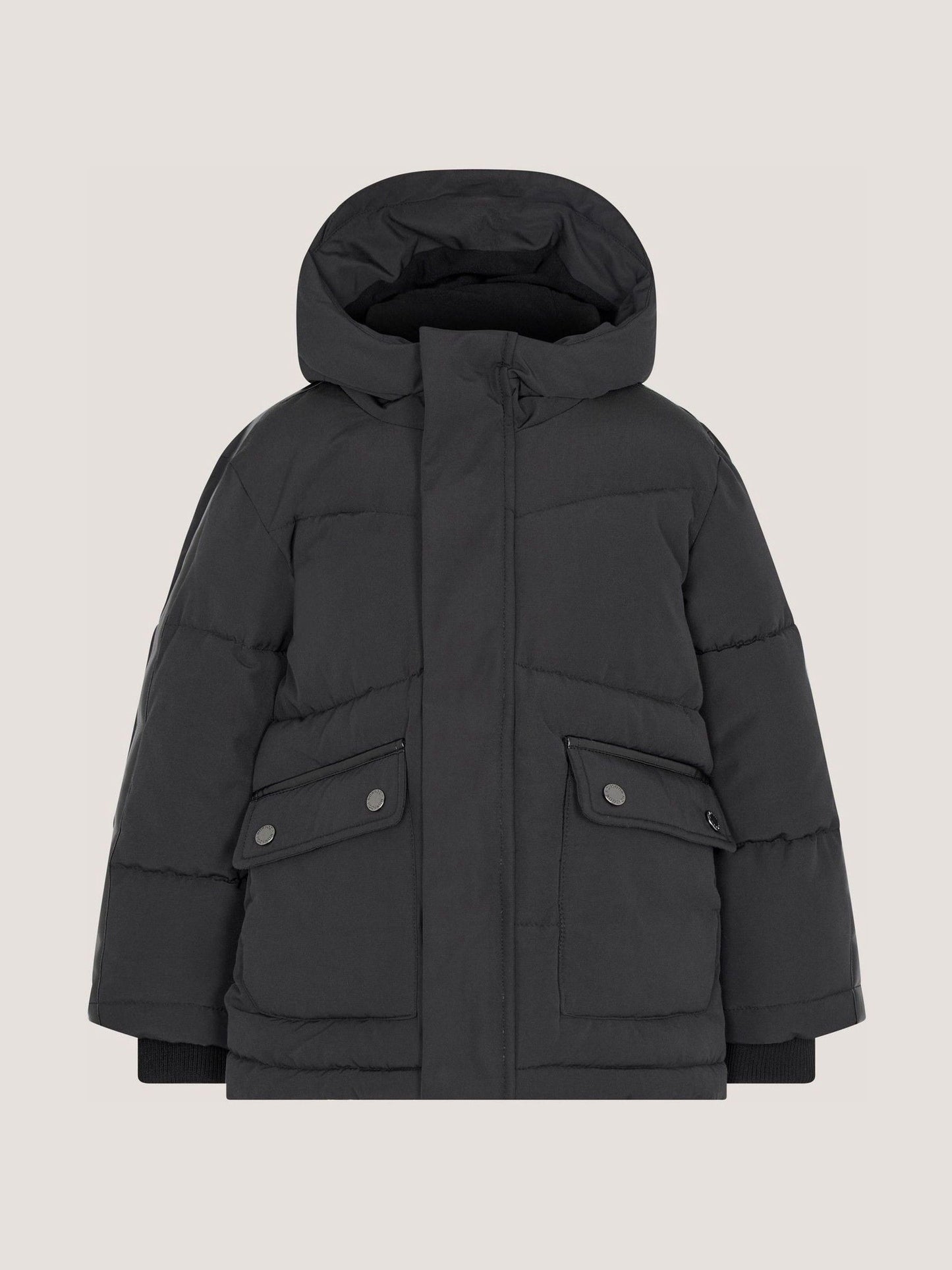 Dsiney Kidz - Monsoon Black Hooded Puffer Jacket image 3