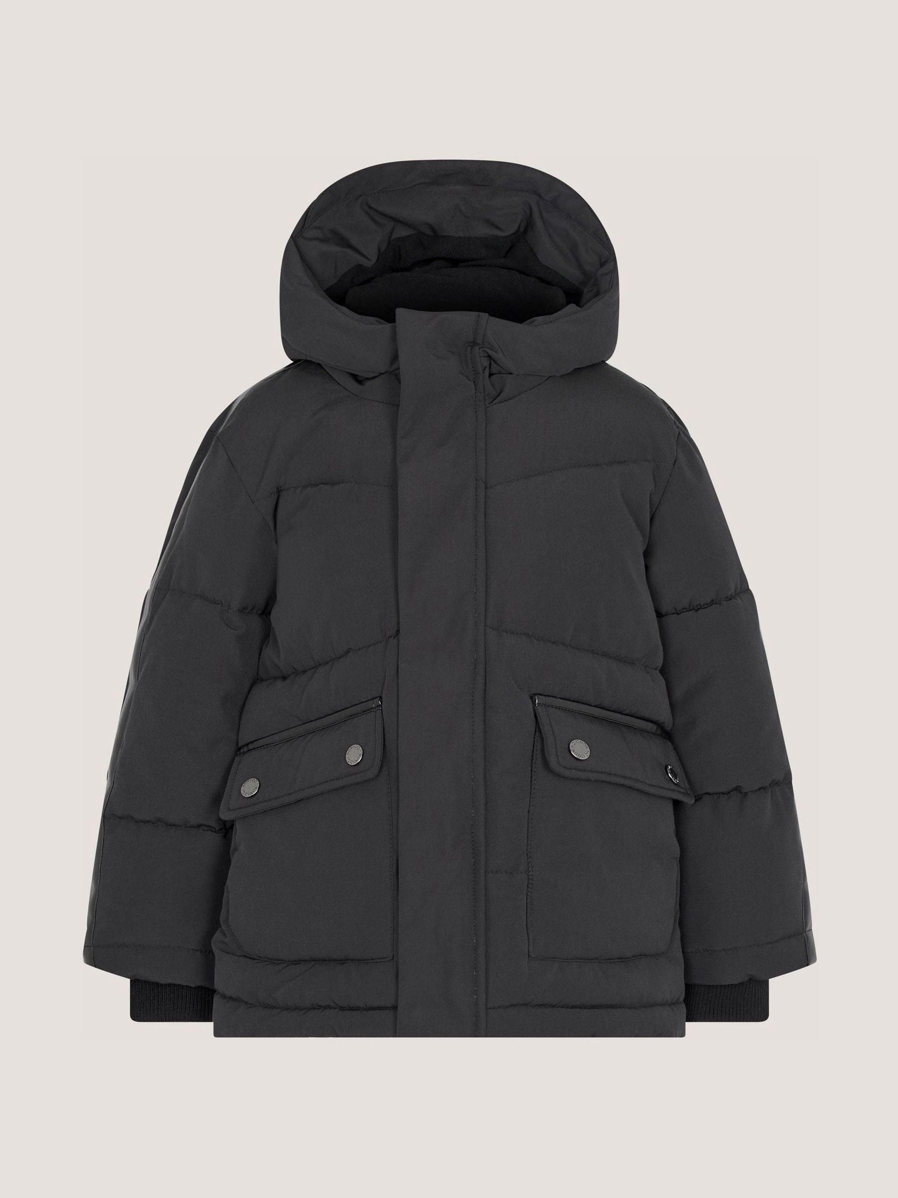 Dsiney Kidz - Monsoon Black Hooded Puffer Jacket image 3