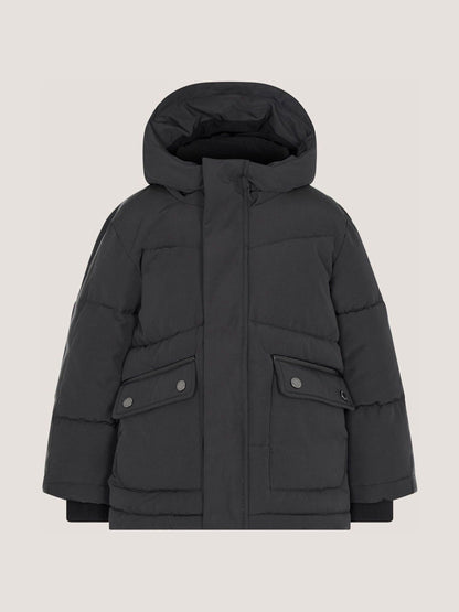 Dsiney Kidz - Monsoon Black Hooded Puffer Jacket image 3