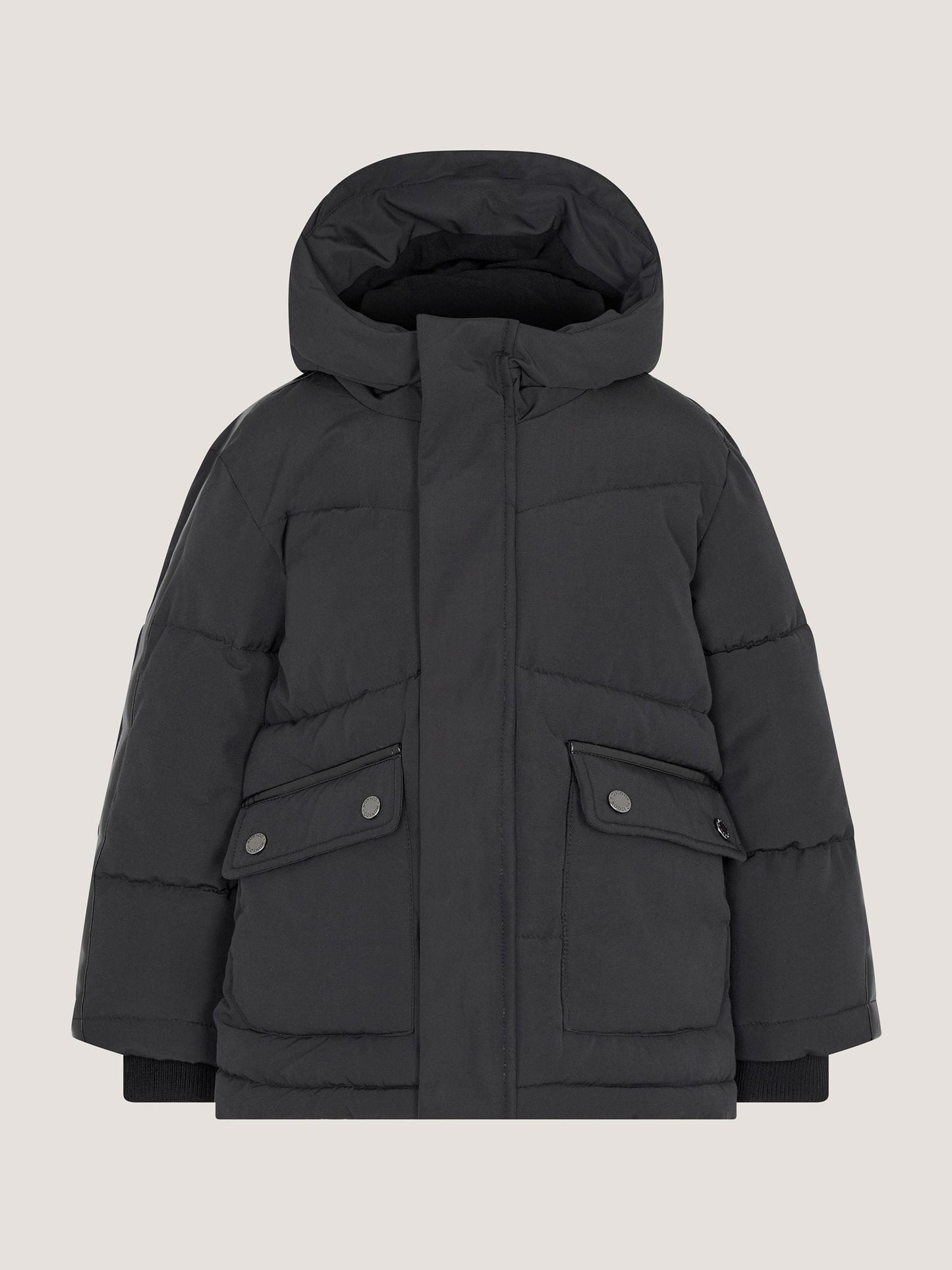 Dsiney Kidz - Monsoon Black Hooded Puffer Jacket image 4