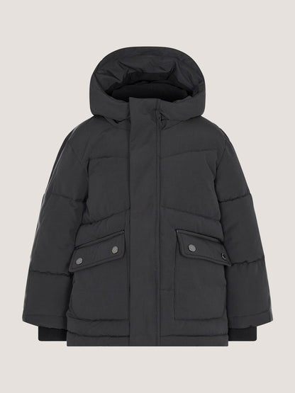 Dsiney Kidz - Monsoon Black Hooded Puffer Jacket image 4