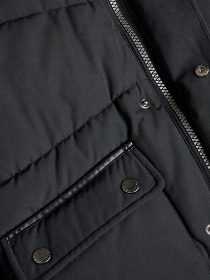 Dsiney Kidz - Monsoon Black Hooded Puffer Jacket image 5