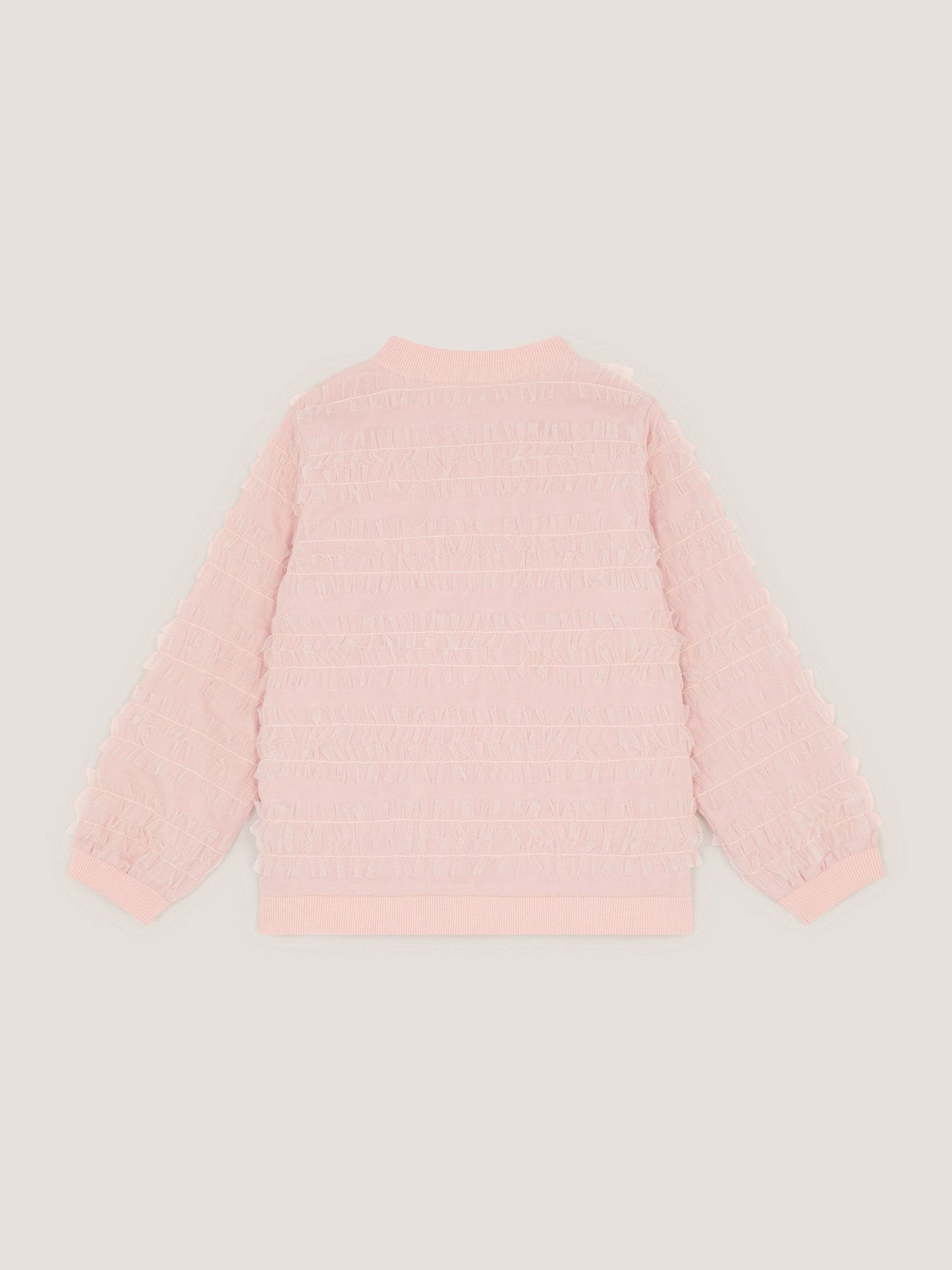 Dsiney Kidz - Monsoon Pink Carolyn Embellished Ruffle Bomber Jacket image 3