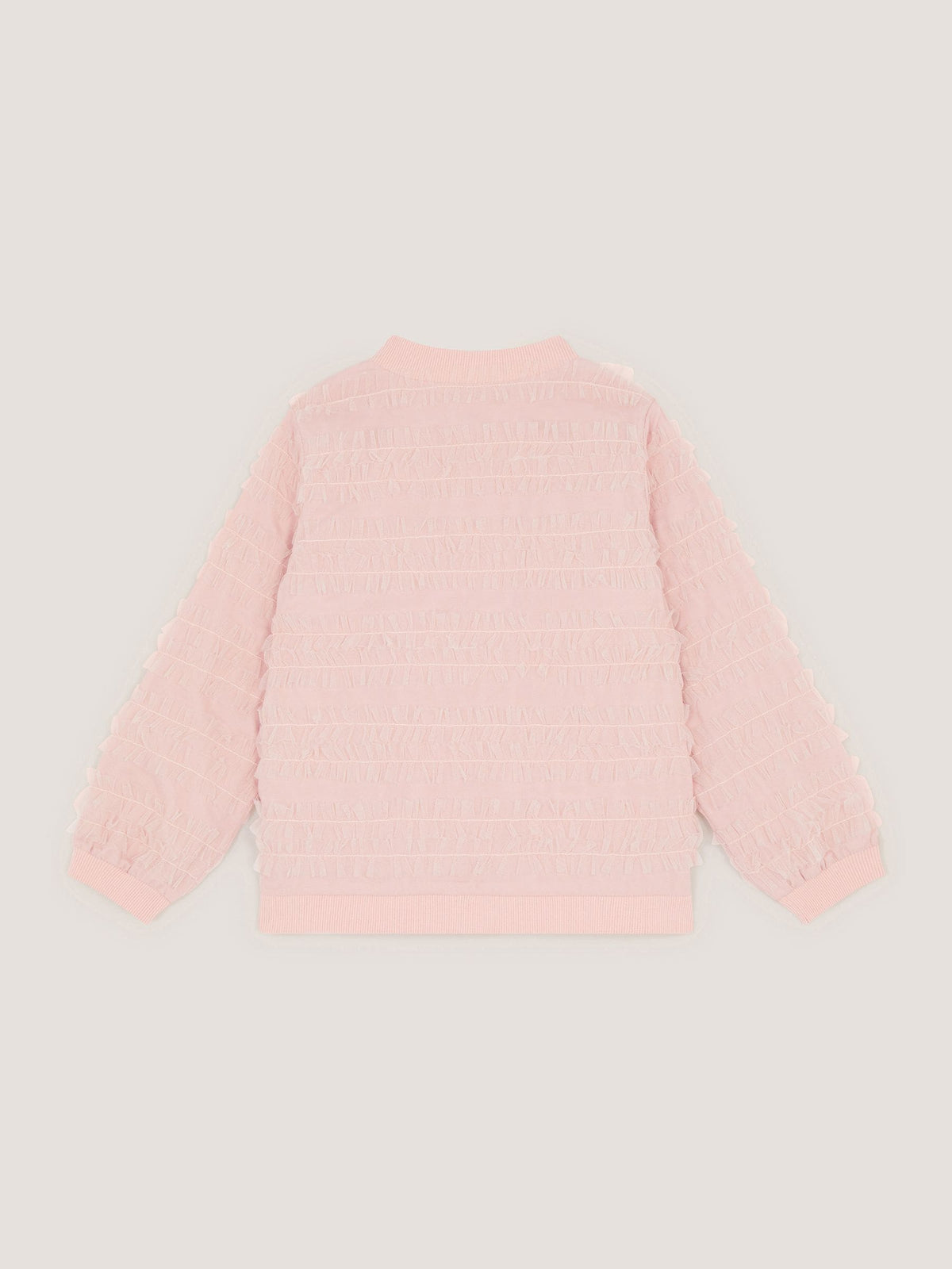 Dsiney Kidz - Monsoon Pink Carolyn Embellished Ruffle Bomber Jacket image 3