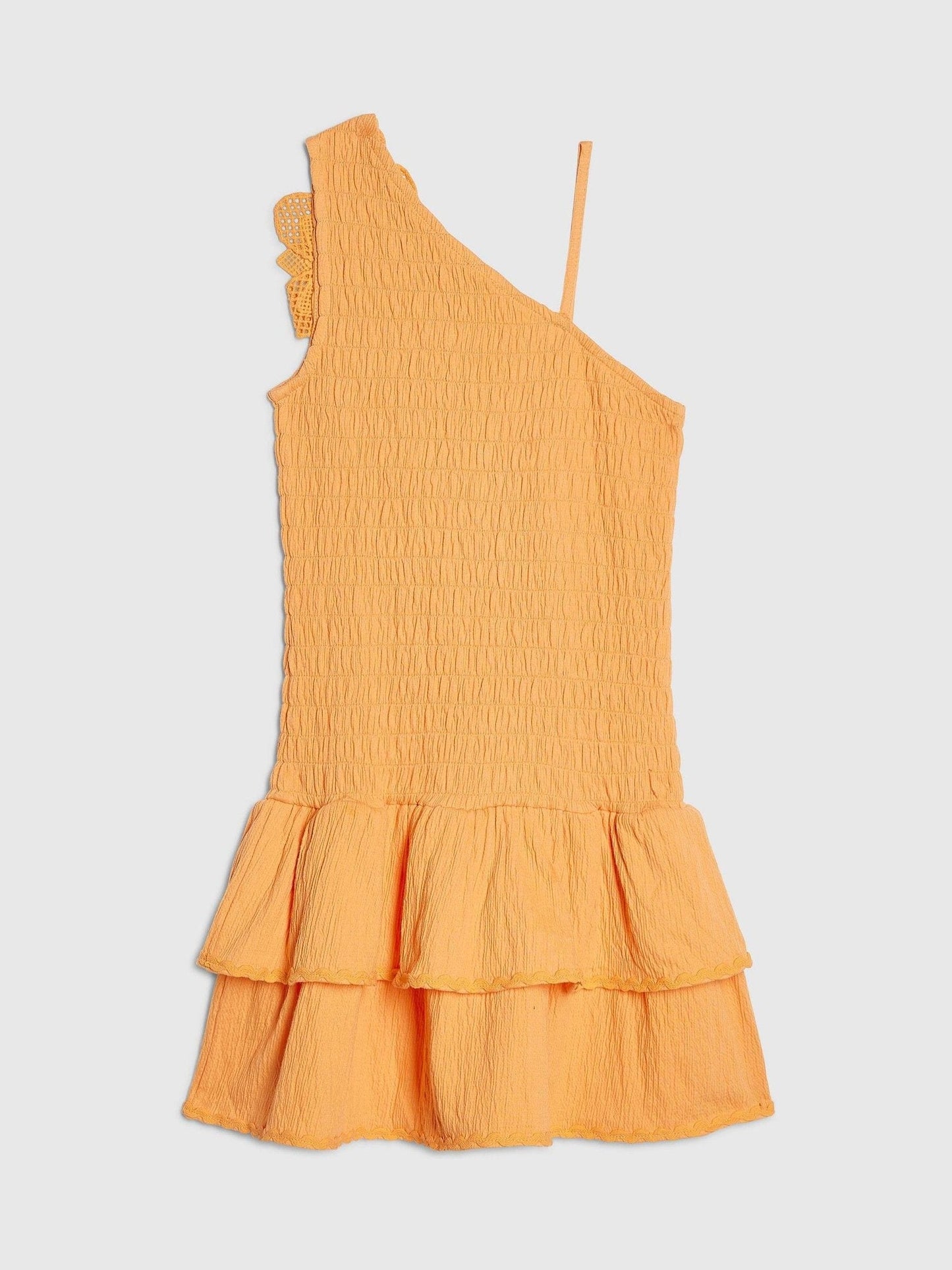 Dsiney Kidz - River Island Yellow Asymmetric Crochet Flower Dress image 2