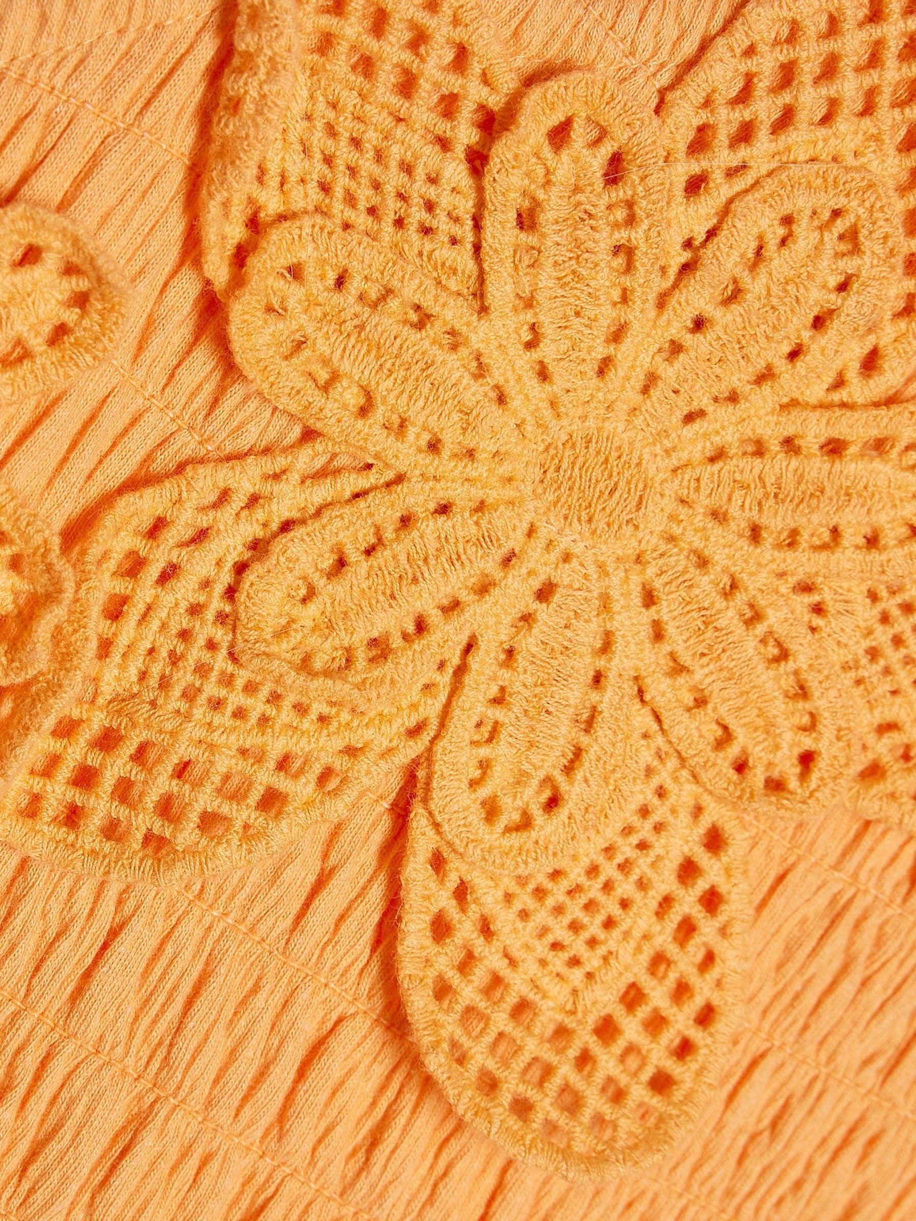 Dsiney Kidz - River Island Yellow Asymmetric Crochet Flower Dress image 4