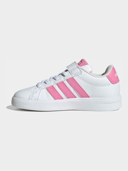 adidas White Grand Court Children Shoes image 4