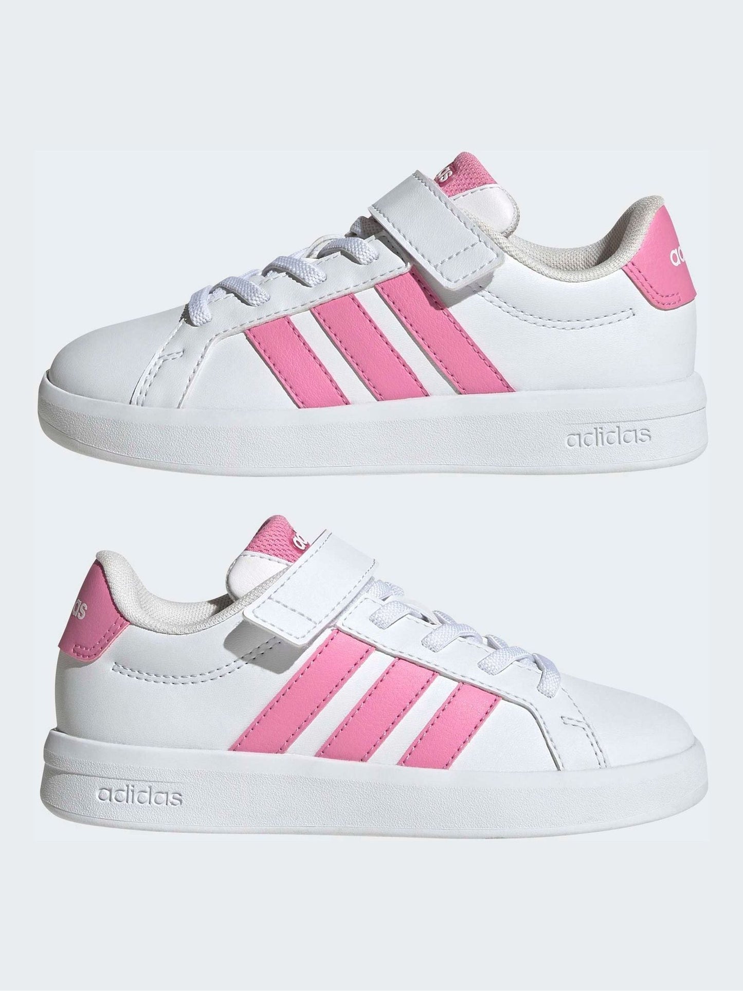 adidas White Grand Court Children Shoes image 5