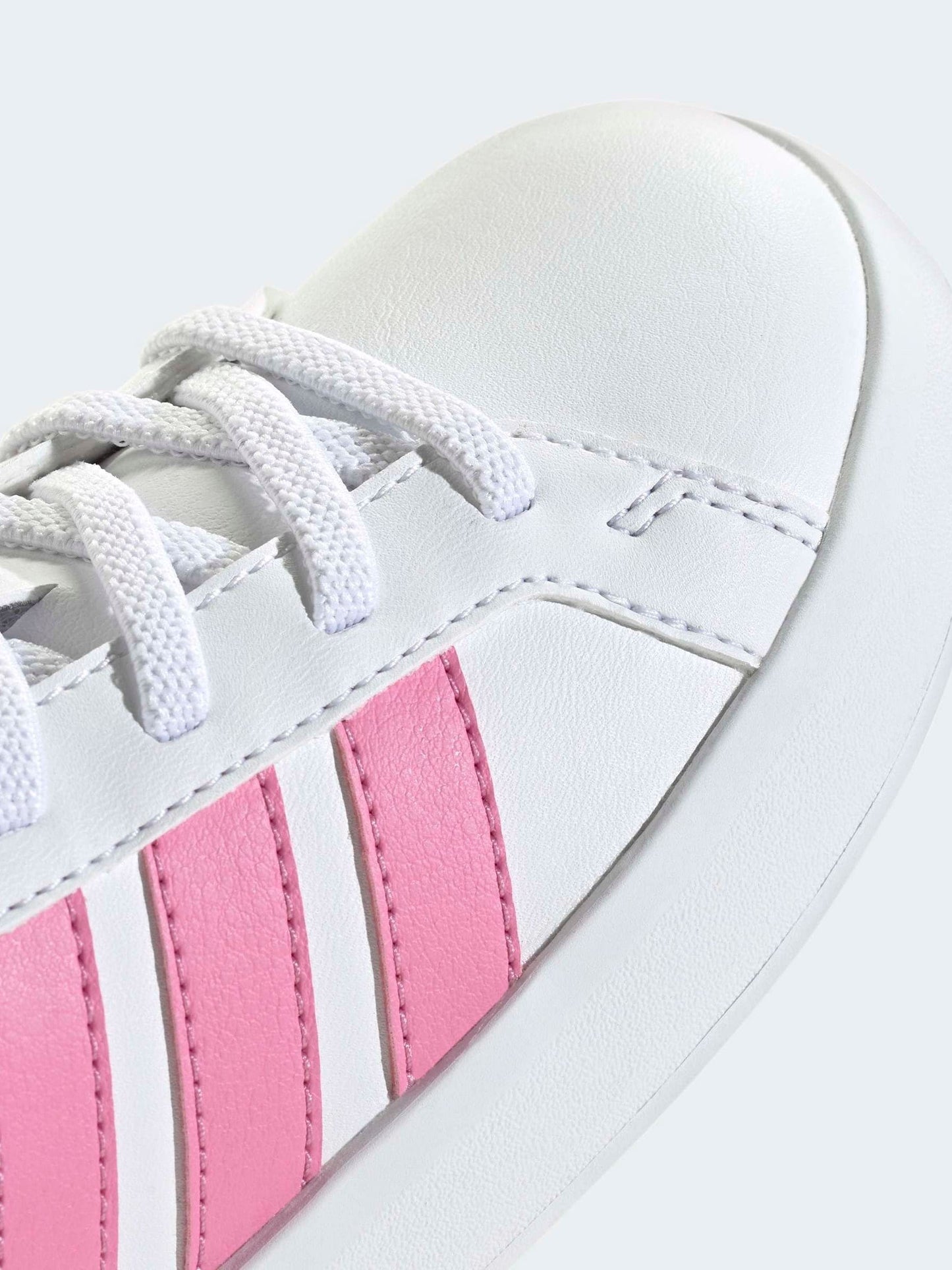 adidas White Grand Court Children Shoes image 8