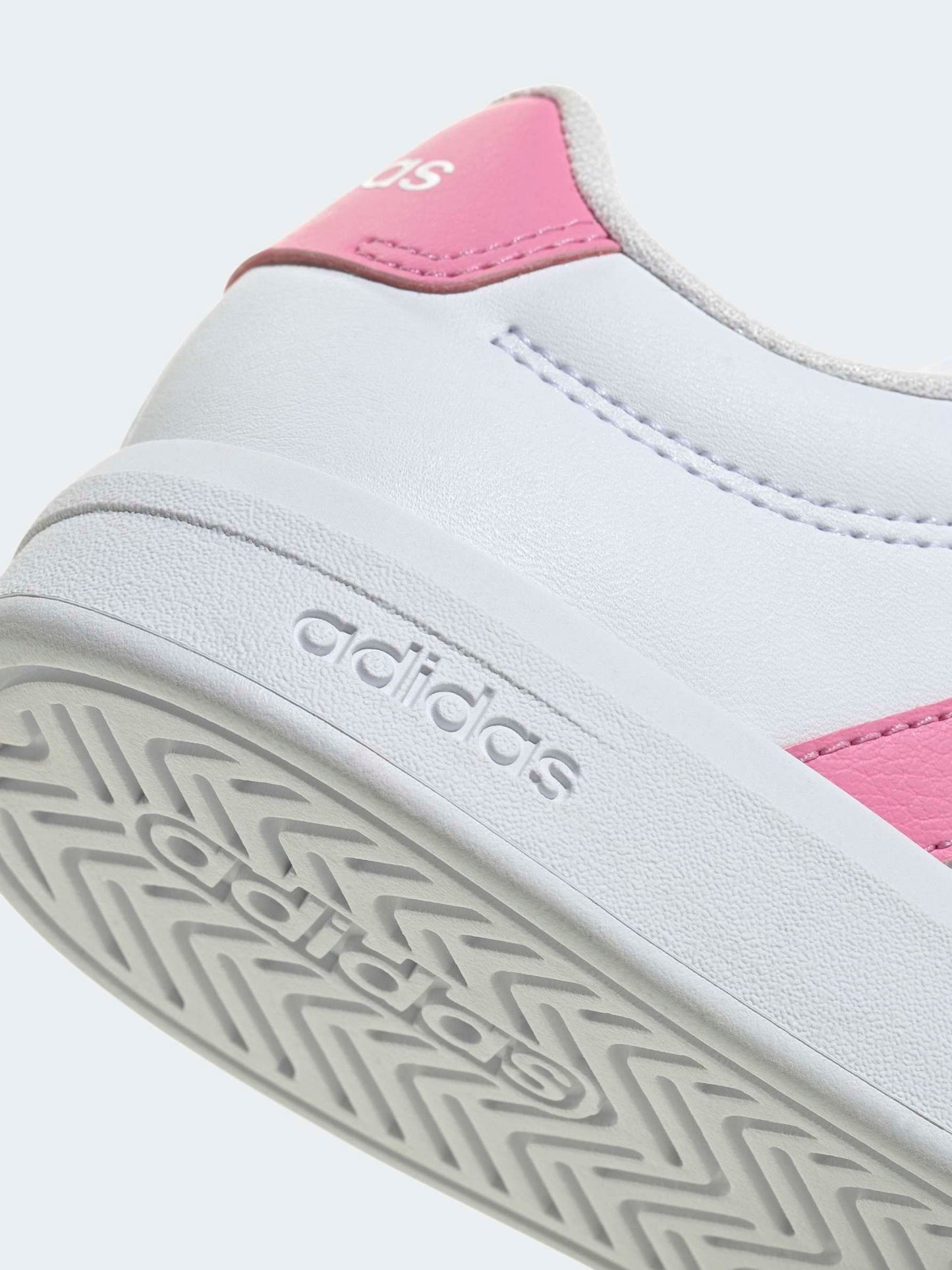 adidas White Grand Court Children Shoes image 9