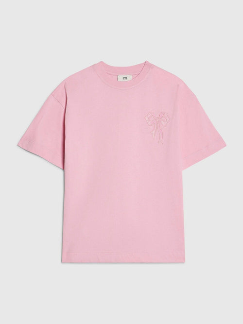 Dsiney Kidz - River Island Pink Applique Bow T-Shirt image 1
