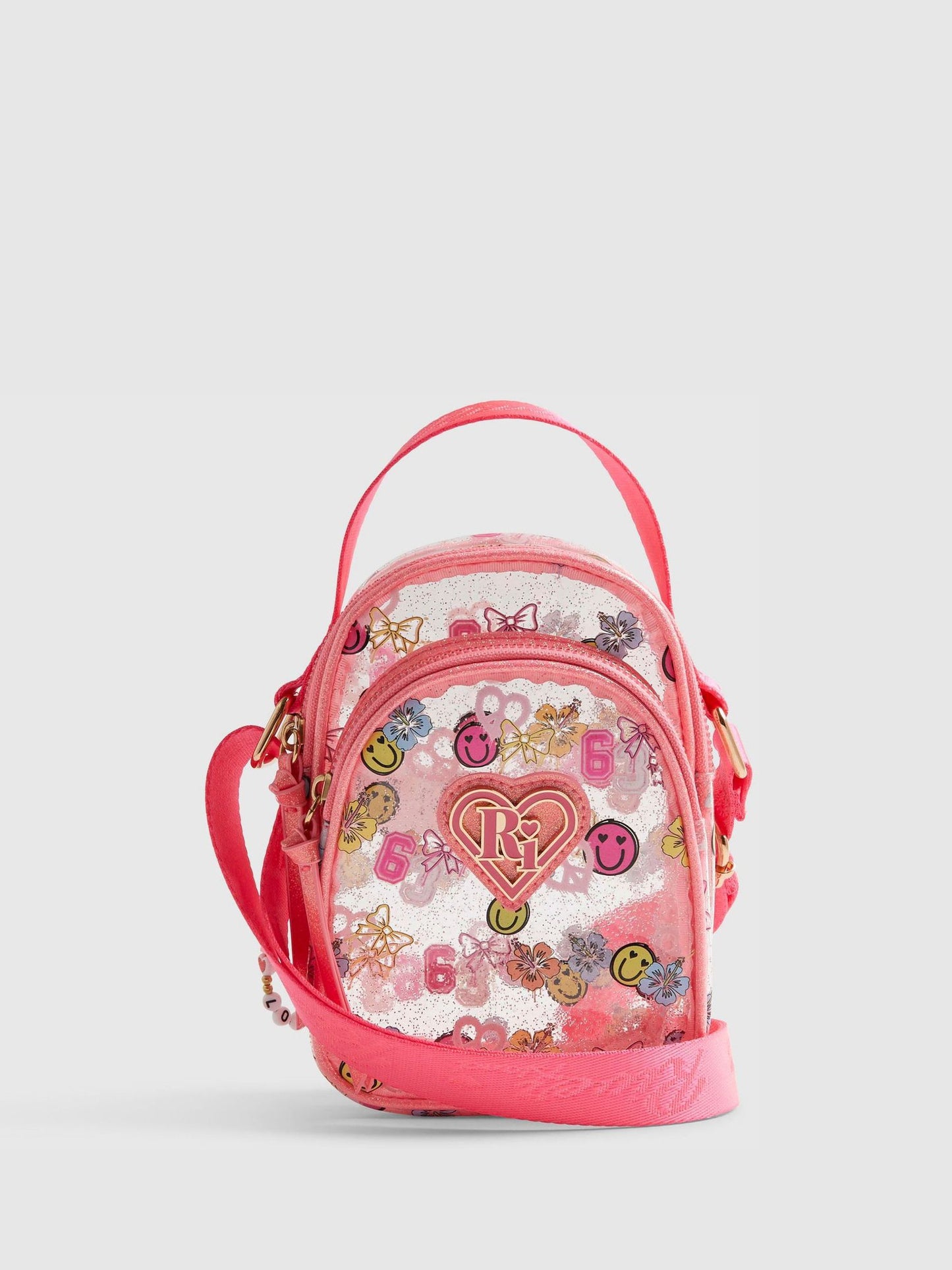 Dsiney Kidz - River Island Pink Graffiti Jelly Festival Bag image 1