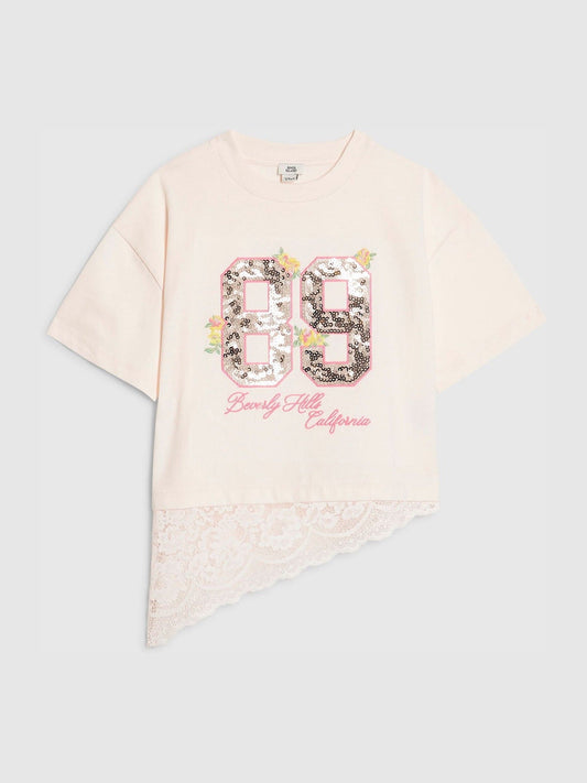 Dsiney Kidz - River Island Pink Applique T-Shirt image 1