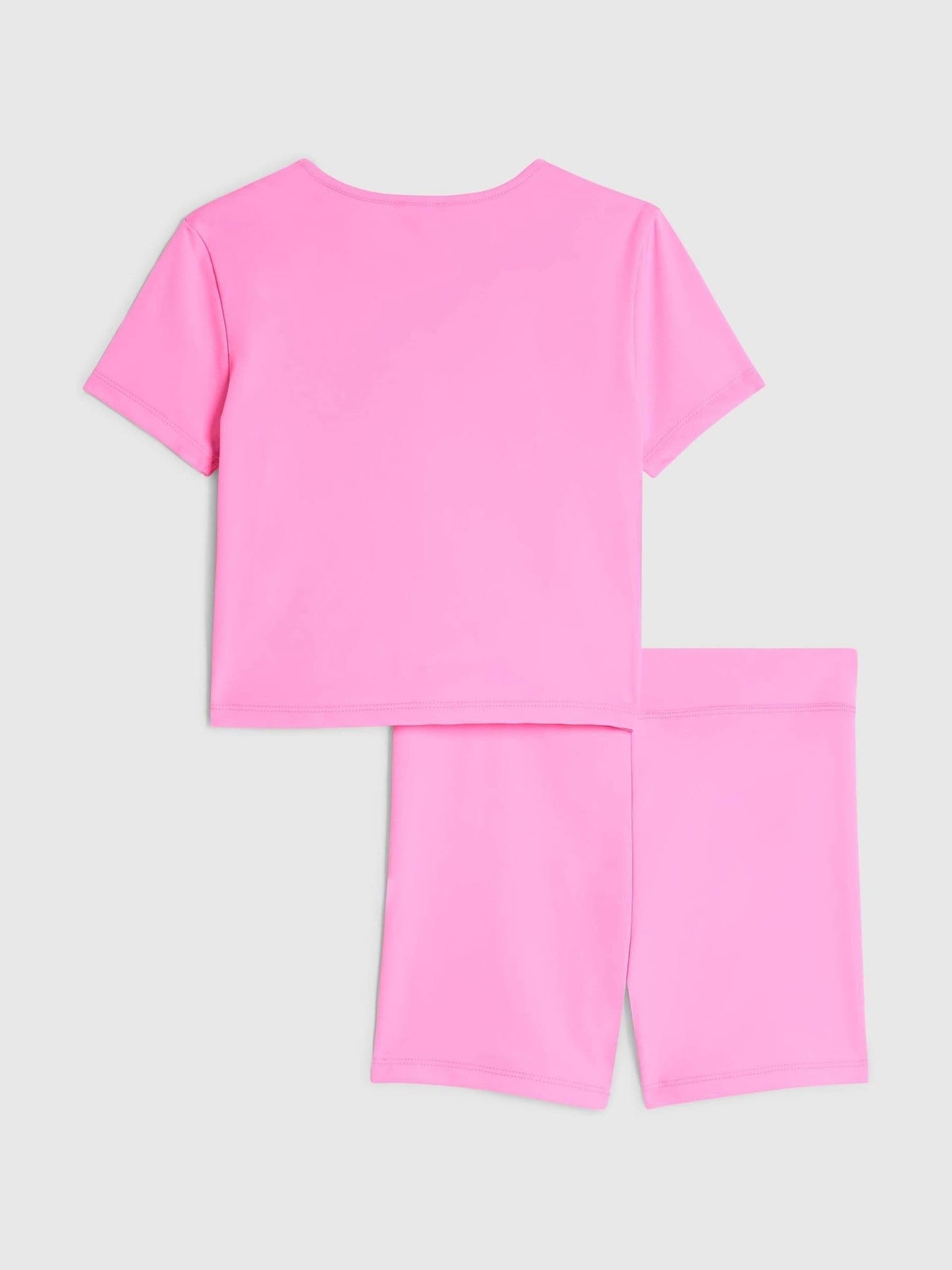 Dsiney Kidz - River Island Pink Active Top & Cycling Shorts Set image 3