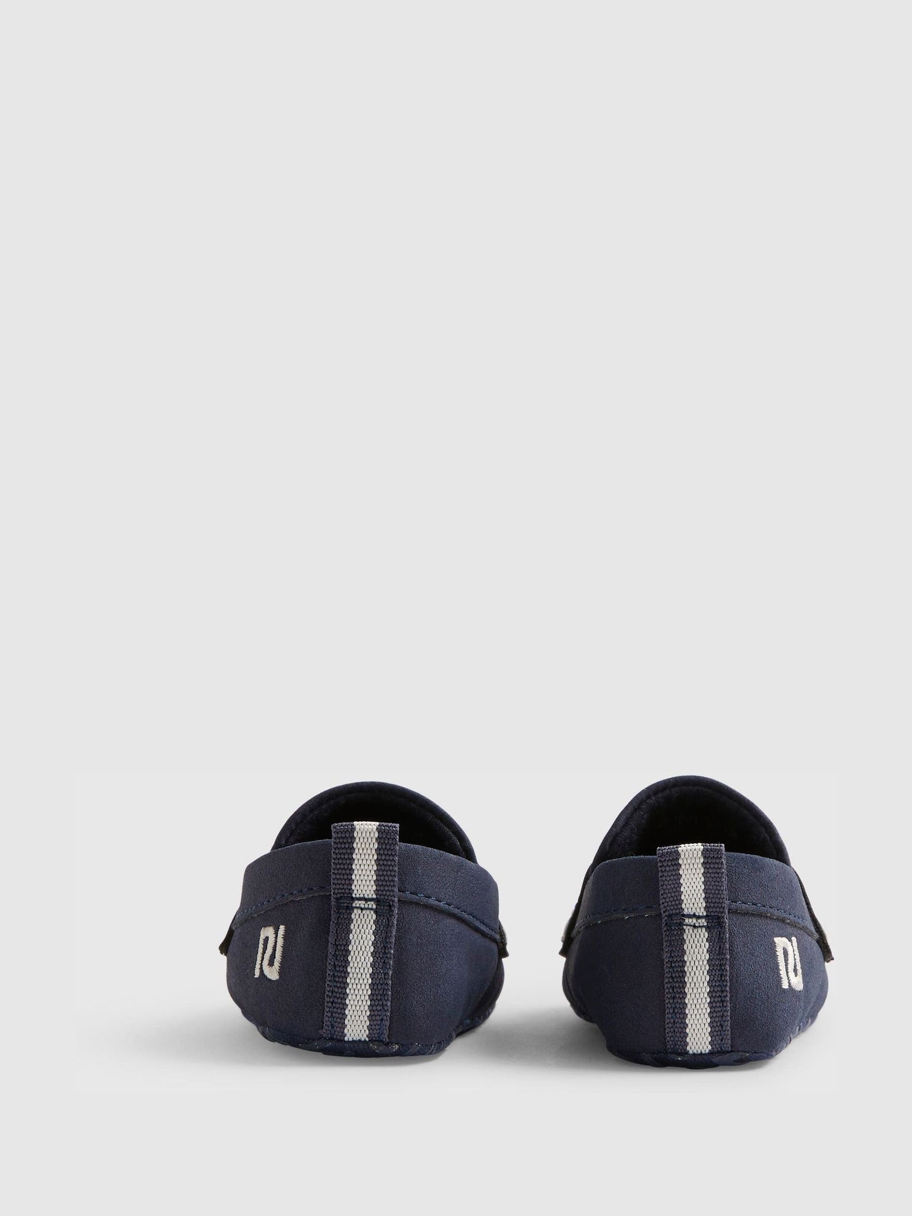 River Island Navy Smart Loafers image 3