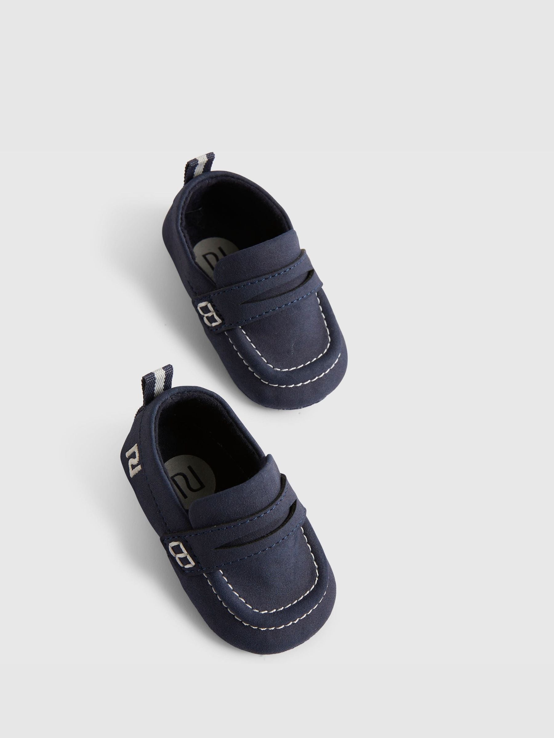 River Island Navy Smart Loafers image 4