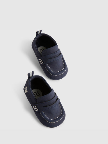 River Island Navy Smart Loafers image 4