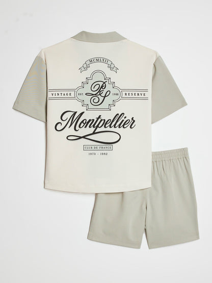Dsiney Kidz - River Island Green Montpellier Shirt And Shorts Set image 1