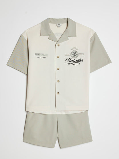 Dsiney Kidz - River Island Green Montpellier Shirt And Shorts Set image 3