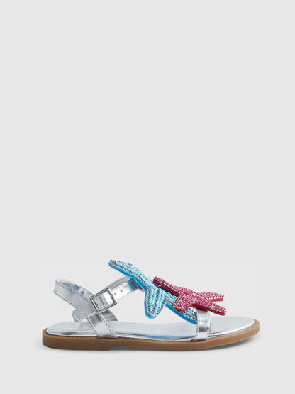 River Island Silver Starfish Sandals image 1