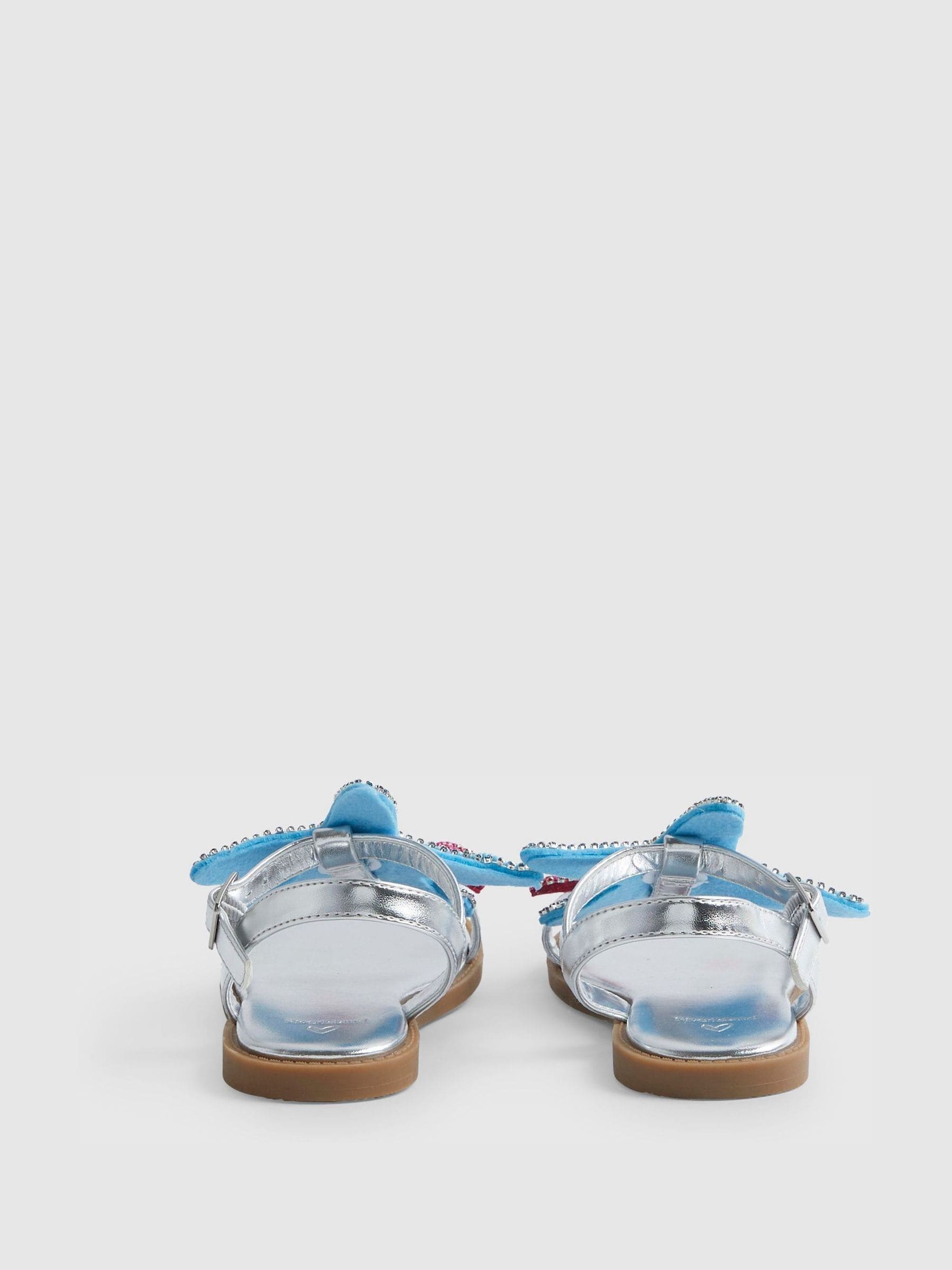 River Island Silver Starfish Sandals image 3