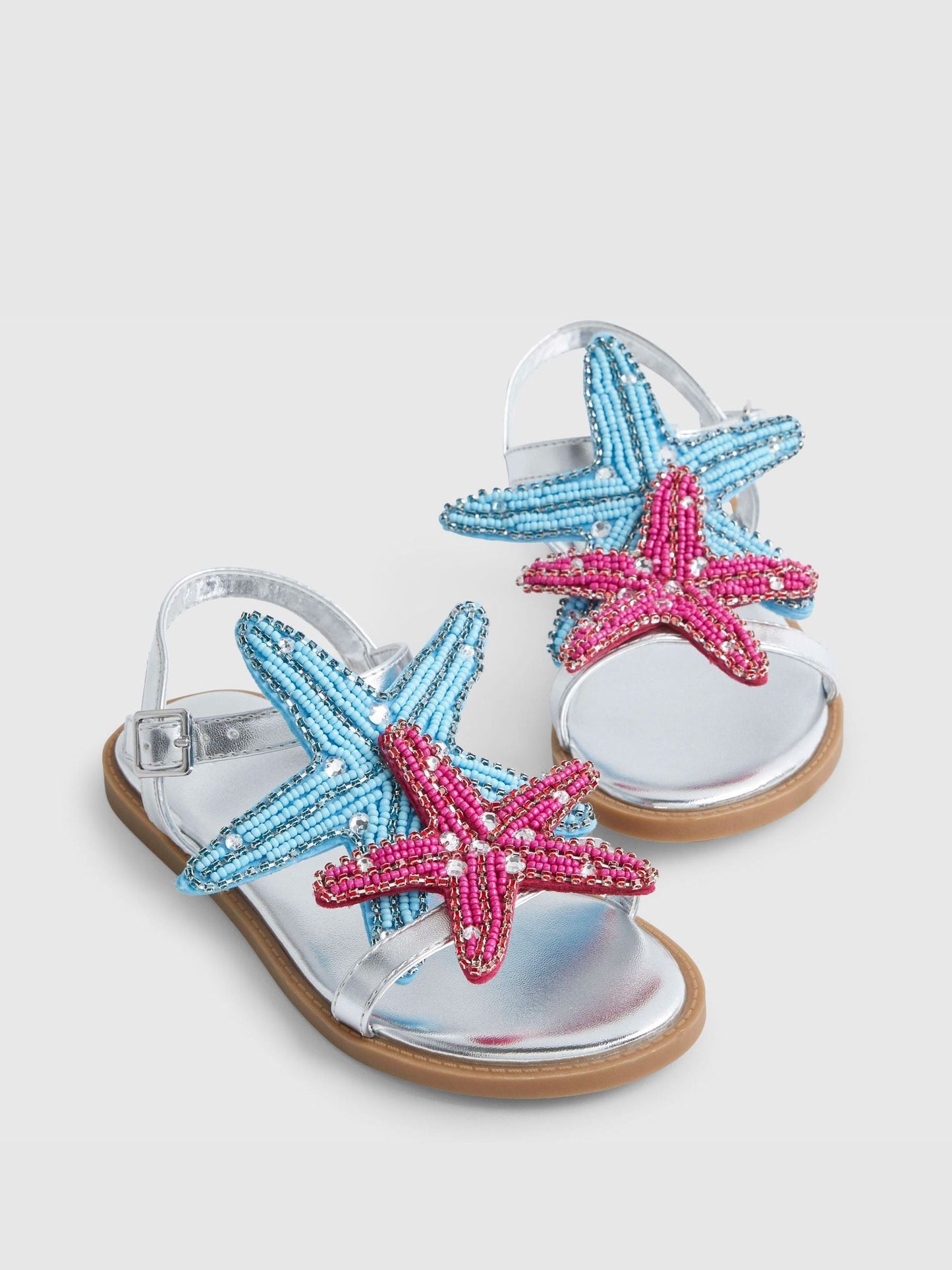 River Island Silver Starfish Sandals image 4