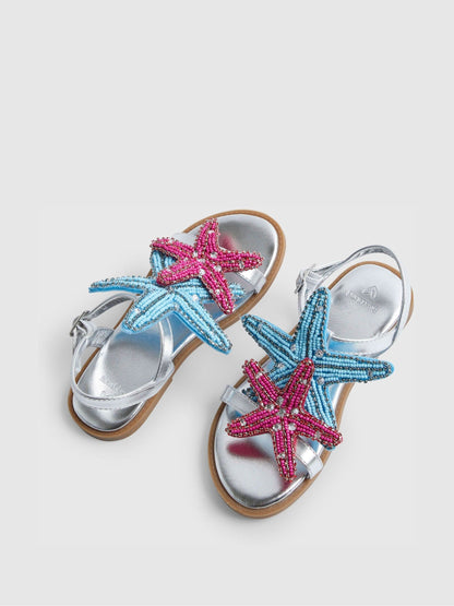 River Island Silver Starfish Sandals image 5