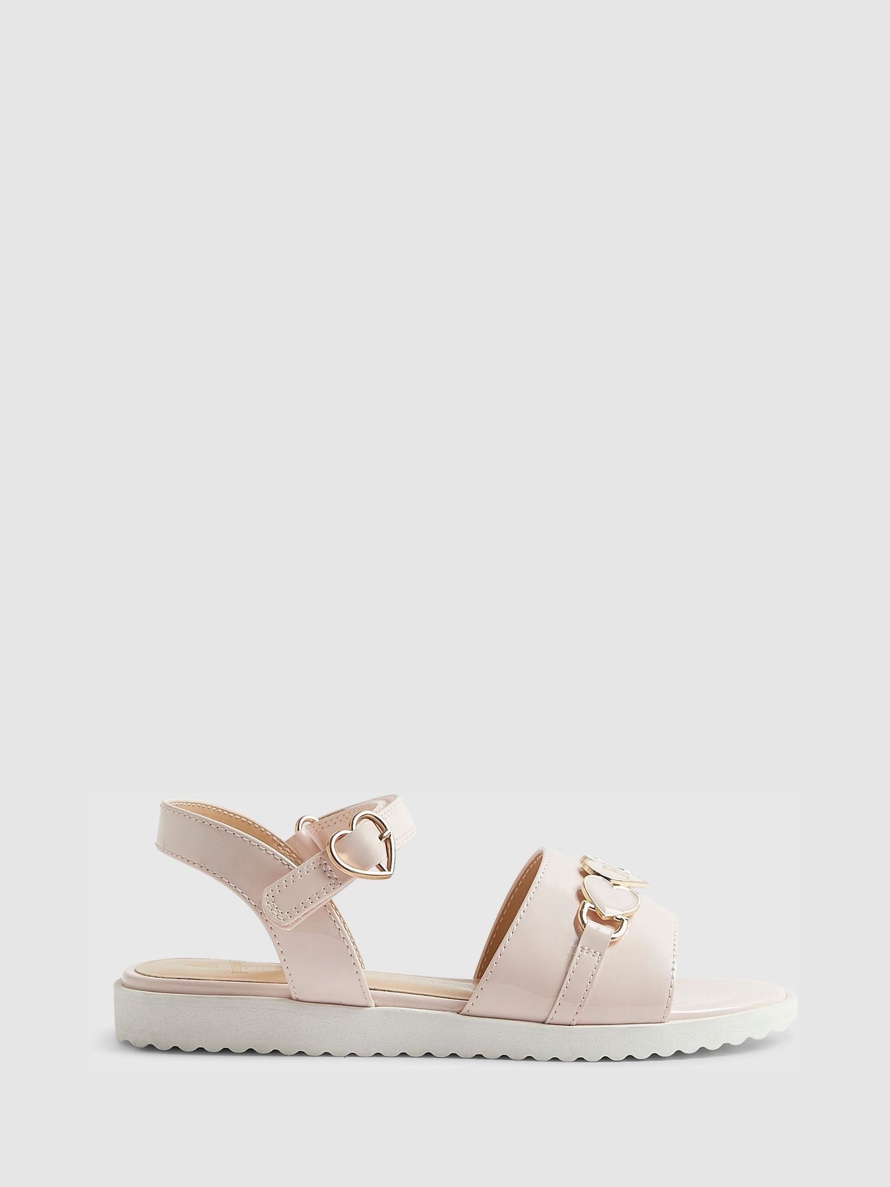 River Island Pink Pink Snaffle Detail Sandals image 1